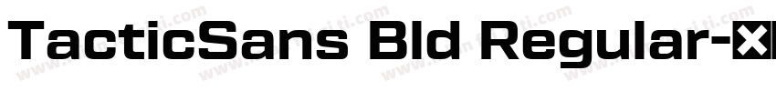TacticSans Bld Regular字体转换